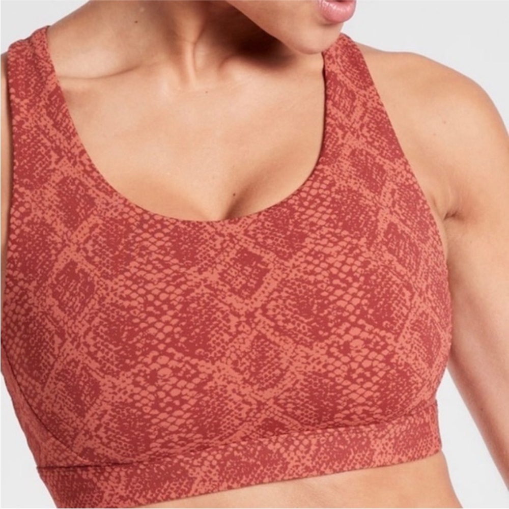 Athleta snakeskin sports bra